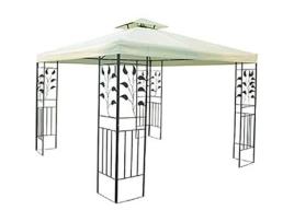BLINKY Gazebo BLINKY-9694925 Metal Branco Retangular Dobrável Independente