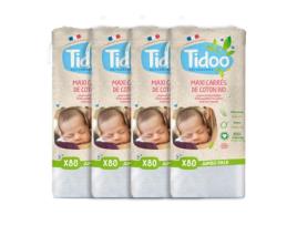 Pack 4x Maxi Panos Para Limpeza De Algodão Ultra Suaves Tidoo 80 Panos