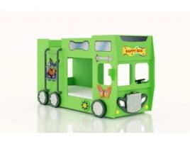 Cama Plastiko Happy Bus Green