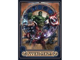 Iadx4 068 Papel De Parede Não Tecido Da Marvel Ornamento Dos Vingadores 200 X 280 Cm Komar