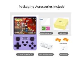 Console De Jogos Rgb20s Hd Retrô Portátil Psp Joystick Arcade 16gb 32gb Roxo (versão Em Inglês) Siurn