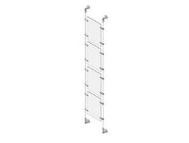 Sc41a4v A4 Suporte de apresentação Aço inoxidável, transparente Tecnostyl