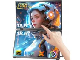 Monitor Portátil Dobrável 18.5 Delta Max Touchscreen 100Hz Dual Screen IPS Uperfect