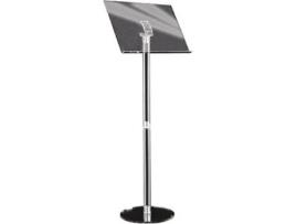 Armário de arquivo de acrílico estilo púlpito de acrílico, metal cromado, transparente Tecnostyl