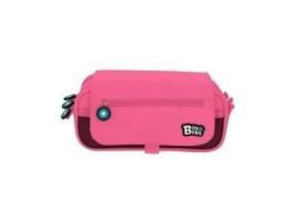 Bolsa tripla com aba Bits Amp-bobs rosa 23x10x10 cm