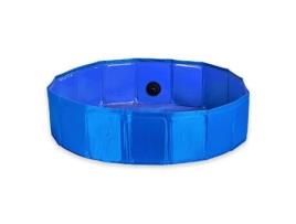 Piscina Removível para Cão Base Antiderrapante com Válvula de Drenagem 80 X 20 Cm TIENDA EURASIA