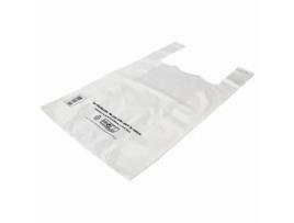 Bolsa De Ombro Reutilizável Em Ldpe Branco 50 Mic X100 26x12x45cm Sphere