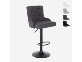 Banco de bar ajustável para cozinha, tecido moderno, Scranton Superstool