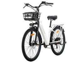 Bicicleta Elétrica Cysum X City 250w 48v 10.4ah 25km/h Velocidade Máxima 80km Alcance Freio A Disco Mecânico Shimano 7 Velocidades Branco