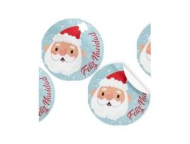 Livro Rollo 250 Etiquetas Redonda Feliz Navidad De Desconocido (espanhol)