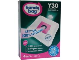 Conjunto De 4 Sacos De Aspirador De Tecido Não Tecido Y30 Handy Bag Para Lg Alta Filtração