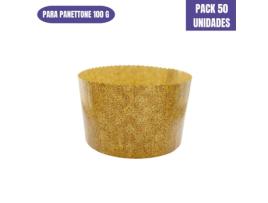 Molde De Papel Para Panettone Mini - 100 G 50 Unidades