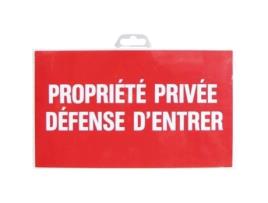 Placa De Propriedade Privada Proibição De Invasão 330x200 Mm Novap