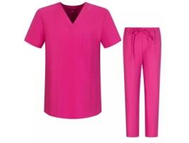 Uniforme MISEMIYA Poli?ster Mulher (S - Rosa)