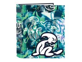 Macarrão com Anéis The Boy Kook Azul Marinho A4 27 X 33 X 6 Cm