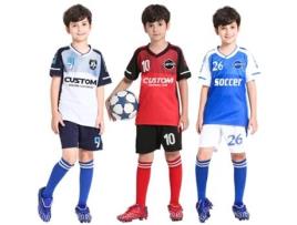 Conjuntos de Camisolas de Futebol para Crianças Personalizadas Camisolas de Futebol de Treino para Rapazes S XIMU