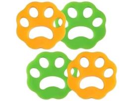 Coletor de pele de animais de estimação, 4 peças, removedor de pêlos de animais de estimação reutilizável, ferramenta de limpeza de máquina de lavar c