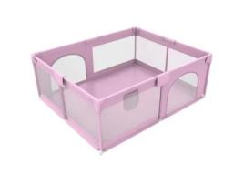 Cerca De Segurança Do Cercadinho Do Bebê Portão 150x180cm Playground Para Crianças Dentro E Ao Ar Livre Rosa Euro Mega