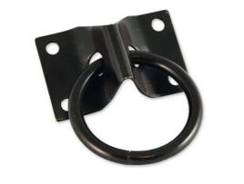 Placa 70x45mm Com Aro Em Aço Zincado Preto Ø7mm Uc1 Chapuis