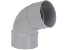 Cotovelo Fêmea Em Pvc 67° Girpi D 100 Mm Plástico Interior Branco