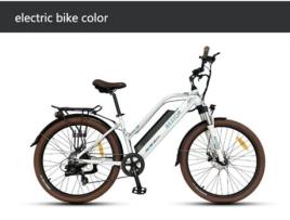 Bicicleta Elétrica Ficyacto M2Pro Vae Motor Mtb 500W 48V 14 5Ah Shimano 7 Velocidades Pedalada Assistida Alcance 25Km/H Branco BEZIOR