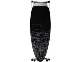 Tabla de Planchar HTOPVIP|Area Planchado 130x47 cm|Patas Antideslizantes con ruedas|Soporte Plancha Deslizante|Muy Estable|Altura Regulable 98 cm