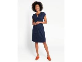 Vestido de MULLER JOJOMAMANBEBE Maternidade Amamentação Bolinhas Azul (XL)