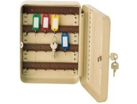 Caixa De Chaves De Gancho Fixo Decayeux Para 24 Chaves Bege