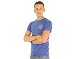 T-Shirt Retro FRENCHYS Track Royal Heather Azul (L)