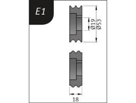 3880121 Rodillo Typo E1 Metallkraft
