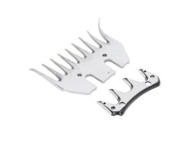 Cikonielf Lâmina de tesoura para tosquiadeira de cabra Tesoura de ovelha Lâmina curvada 9 dentes Cortador de lã elétrico Cortador de cabras CIKONIELF