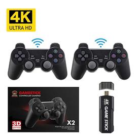Consola de Jogos Retrô 4K 2.4G Comando Sem Fio 128G VCTEX