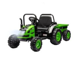 Trator Com Reboque Ride On Milly Mally Farmer Green