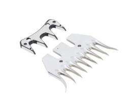 Duokon Lâmina de cisalhamento para ovelhas Tesoura para ovelhas Lâmina curvada 9 dentes Cortador elétrico de lã para cabras Tesoura para tosquiar