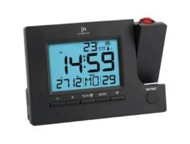 Despertador Digital Radio Comando Lowell Com Projeção De Tempo Negra Jd9715