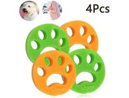 Anti máquina de lavar cabelo, 4 peças de filtro de cabelo coletor de pele de animal de estimação remover roupas depilador depilador de pele de cabelo