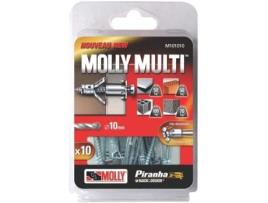 Âncora Molly Multi 5x60 Com Parafusos De Aglomerado Blister De 10