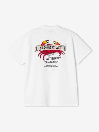 T-shirt Carhartt WIP Crab Paint Branca