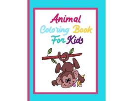 Livro Animal Coloring Book For Kids De Dagna Banas (inglês)