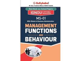 Livro Ms-01 Management Functions And Behaviour De Dr A K Saini (inglês)