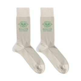 Meias Tennis Club com Carimbo Blank Off White