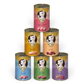 Kitty Cat Adult Pate 6 x 400 g - Mix I (6 variedades) 6 x 400g