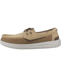 Sapatos de Homem HEY DUDE MOCASINES HOMBRE MODELO WEISH GRIP CLASSIC MESH COLOR MARRON MRLBRWN