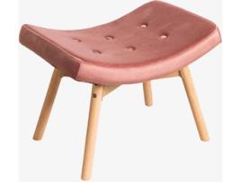 Banco  Velvet (Veludo - Rosa - 49 x 65 x 45 cm)