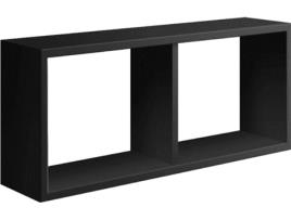 Prateleira  Morgana (Preto - MDF - 70x30x15.5 cm)