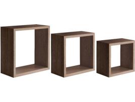 Prateleira  Incubo (Nogueira - MDF - 35x35x15.5 cm)