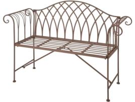 Banco de jardim Esschert Design metal estilo inglês antigo MF009 