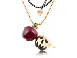Colar COUTURE KINGDOM DYN0832 Disney Branca de Neve Maçã Venenosa Ouro e Cristais Swarovski