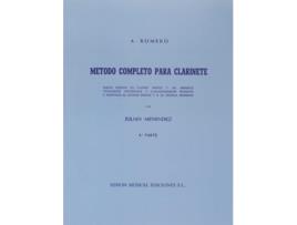 Livro Metodo Completo Para Clarinete 3ºº Parte Julian Menendez de Antonio Romero (Espanhol)
