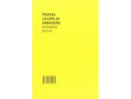 Livro Primera Leccion De Urbanismo de Bernanrdo Secchi (Espanhol)